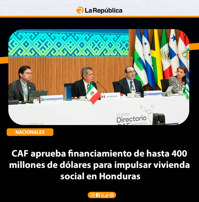 CAF aprueba financiamiento de hasta 400 millones de dólares para impulsar vivienda social en Honduras - Cover Image